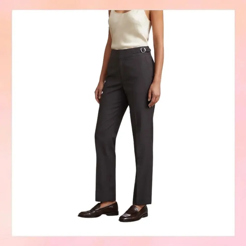 Lauren Ralph Lauren Dark Brown Stretch Pants Trousers Size 4